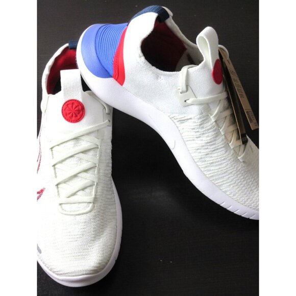 Nike Men's Free RN FK NN Running Shoes White Red Blue Sizes NIB - Picture 4 of 5
